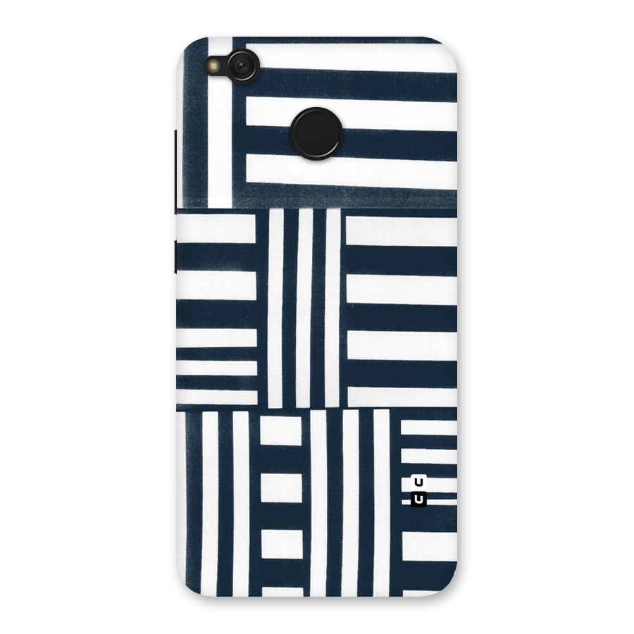 Square  Stripes Back Case for Redmi 4