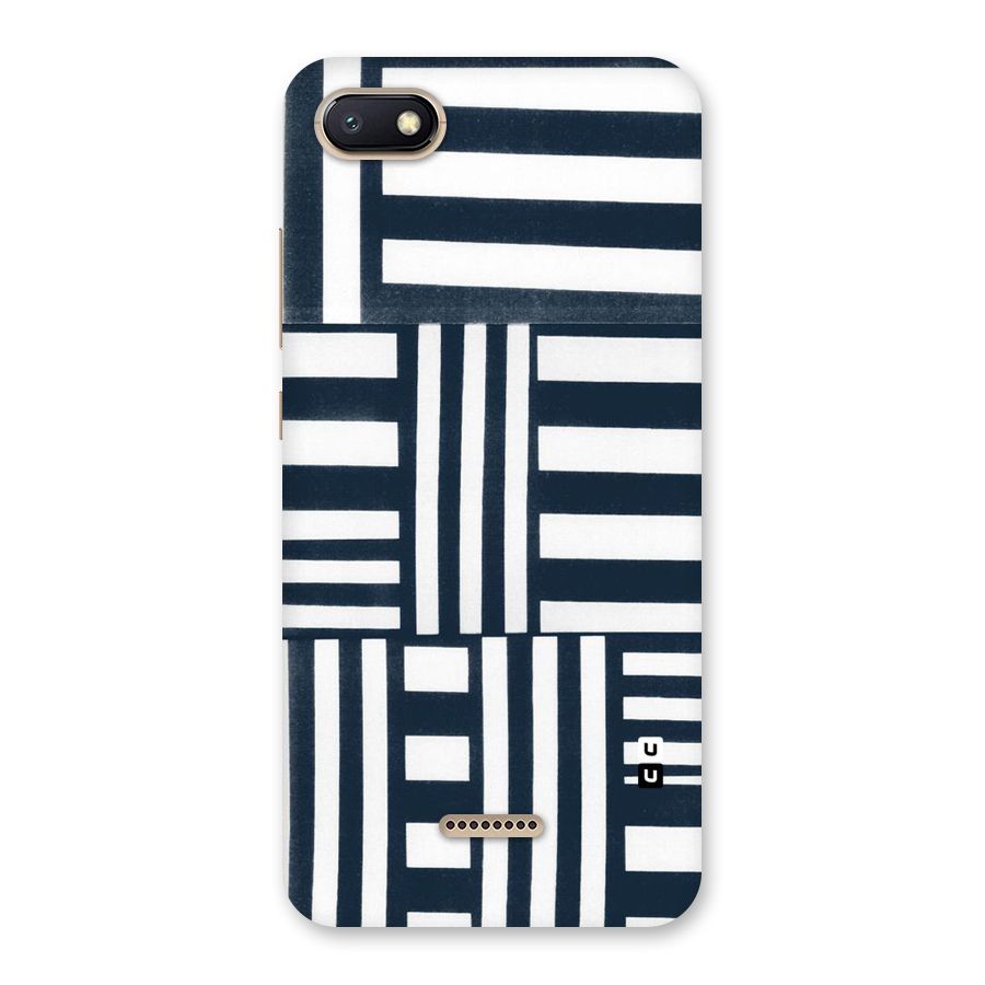 Square  Stripes Back Case for Redmi 6A