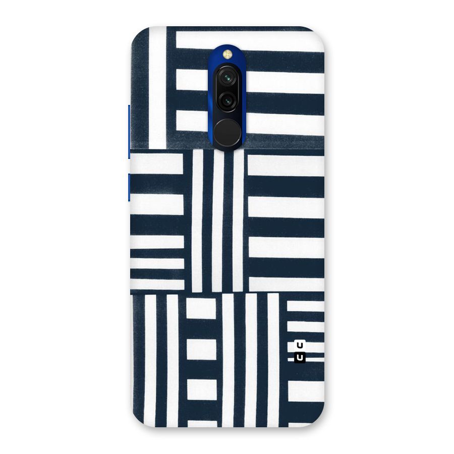 Square  Stripes Back Case for Redmi 8
