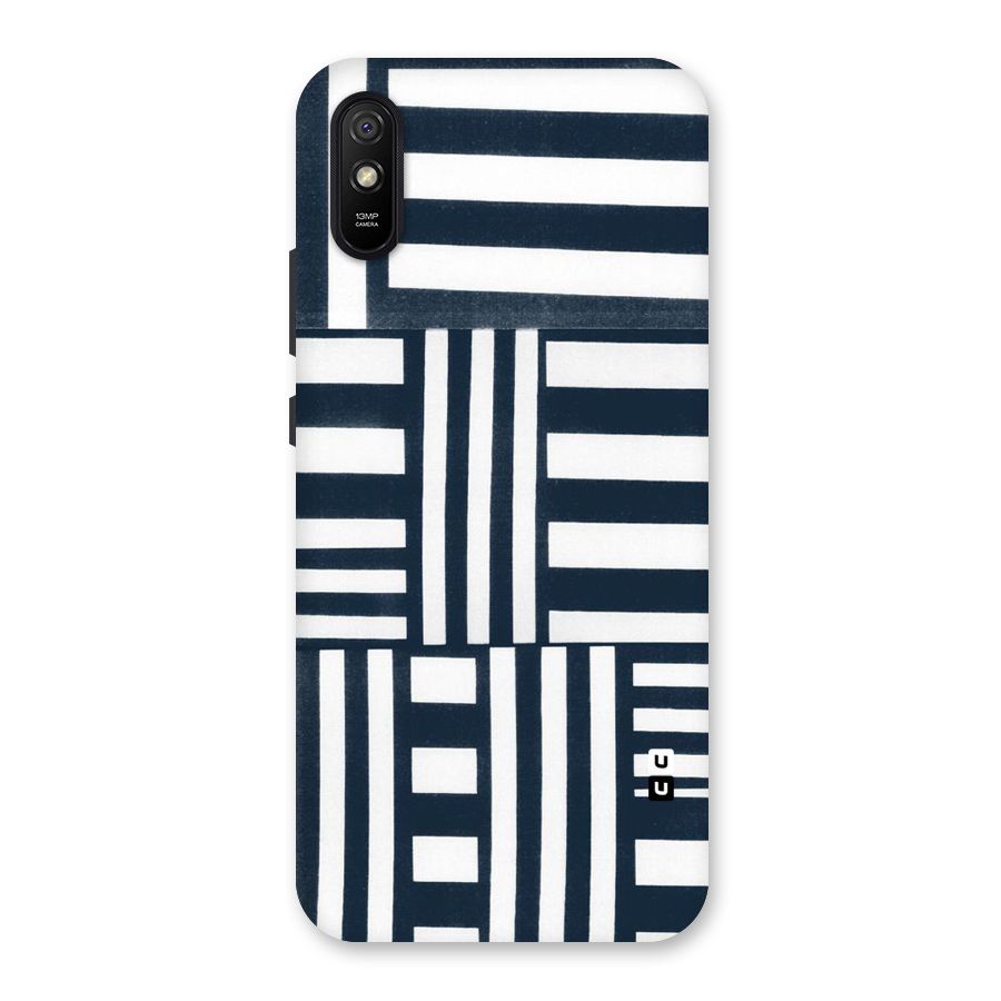 Square  Stripes Back Case for Redmi 9i