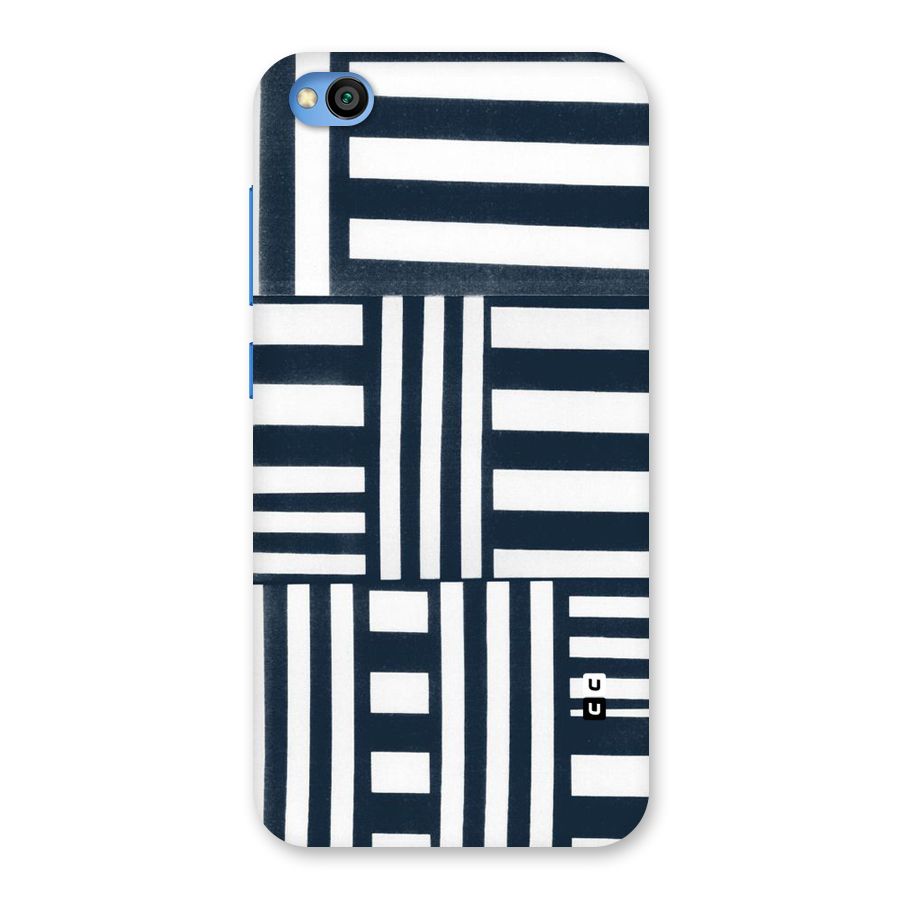 Square  Stripes Back Case for Redmi Go
