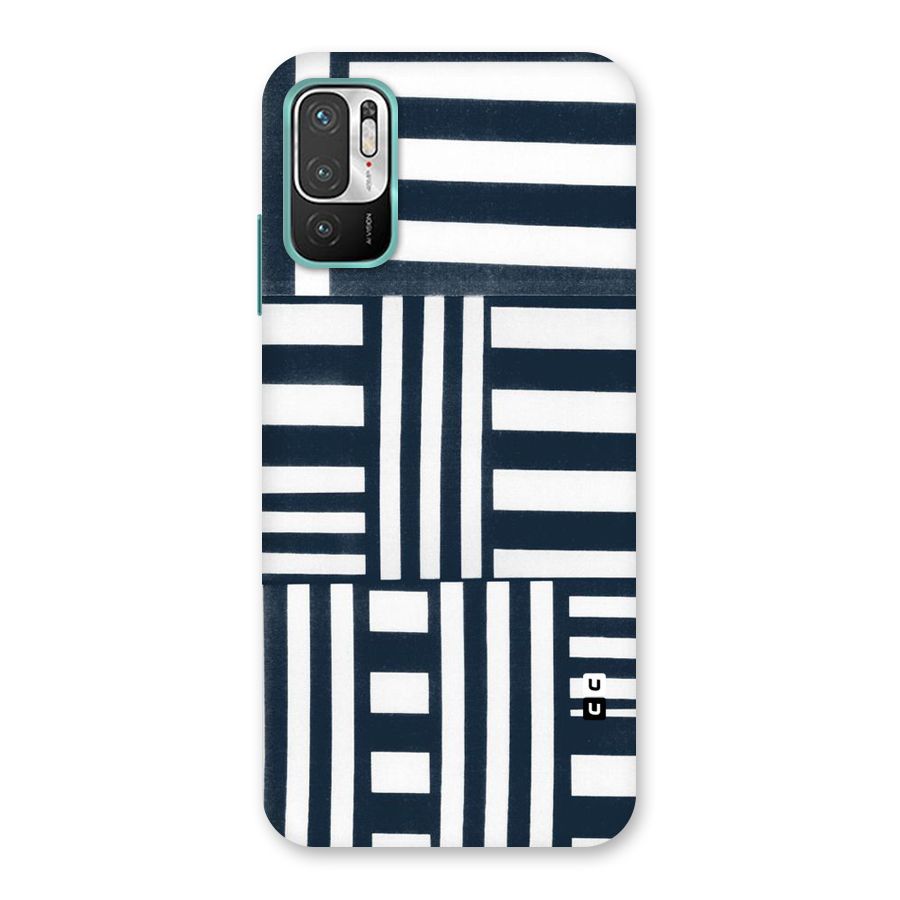 Square  Stripes Back Case for Redmi Note 10T 5G