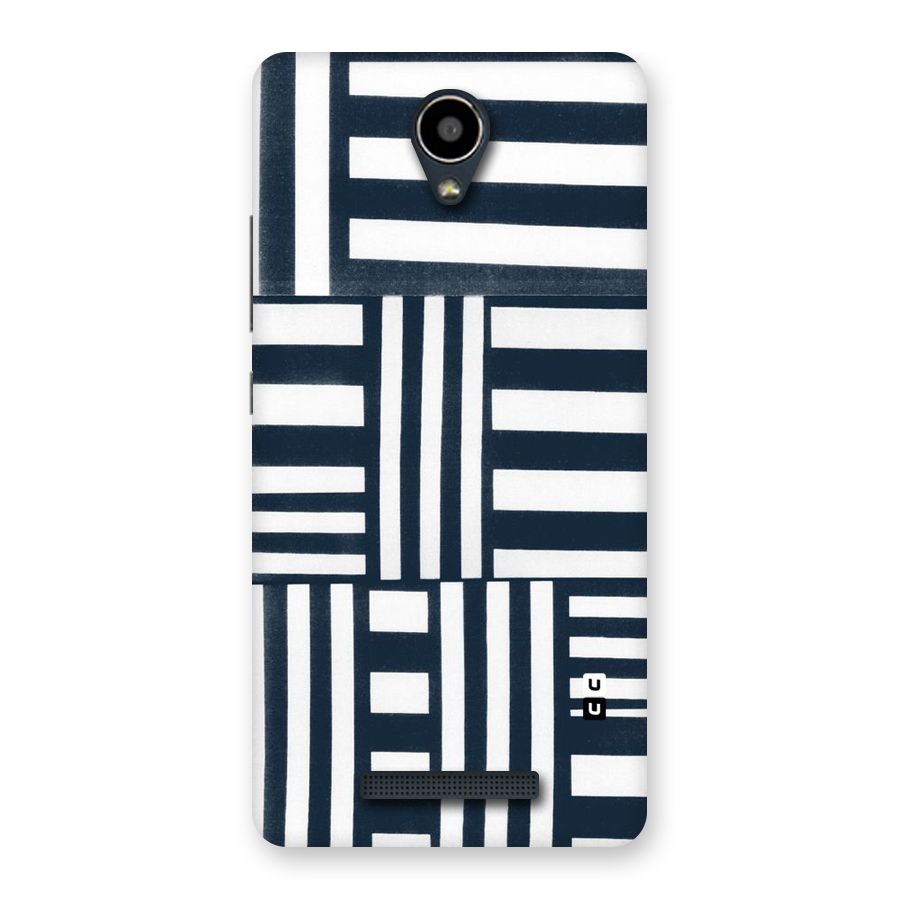 Square  Stripes Back Case for Redmi Note 2