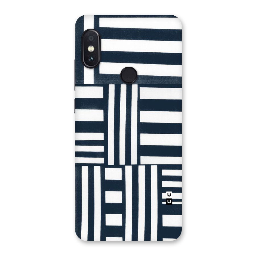 Square  Stripes Back Case for Redmi Note 5 Pro