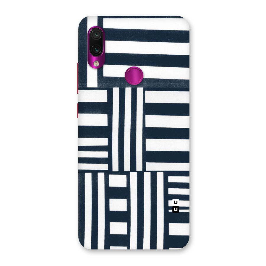 Square  Stripes Back Case for Redmi Note 7 Pro