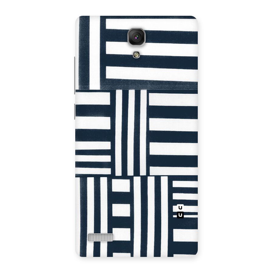 Square  Stripes Back Case for Redmi Note Prime