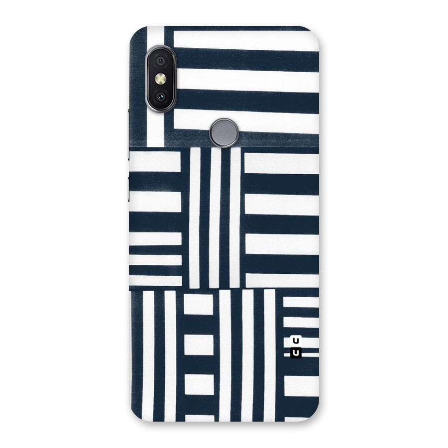Square  Stripes Back Case for Redmi Y2