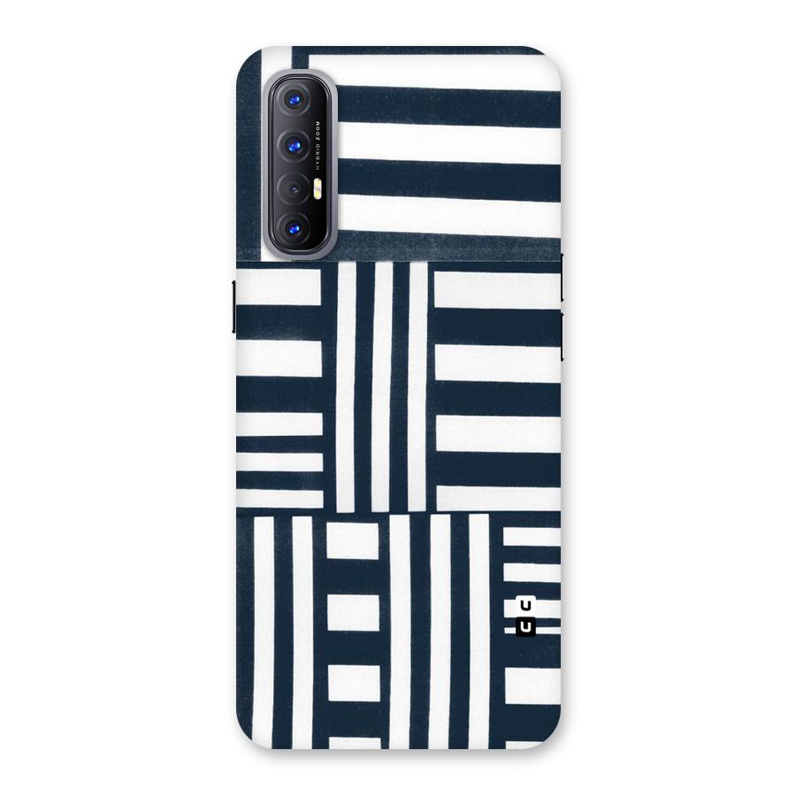 Square  Stripes Back Case for Reno3 Pro