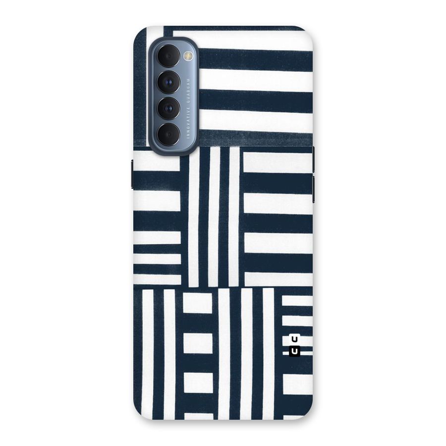 Square  Stripes Back Case for Reno4 Pro