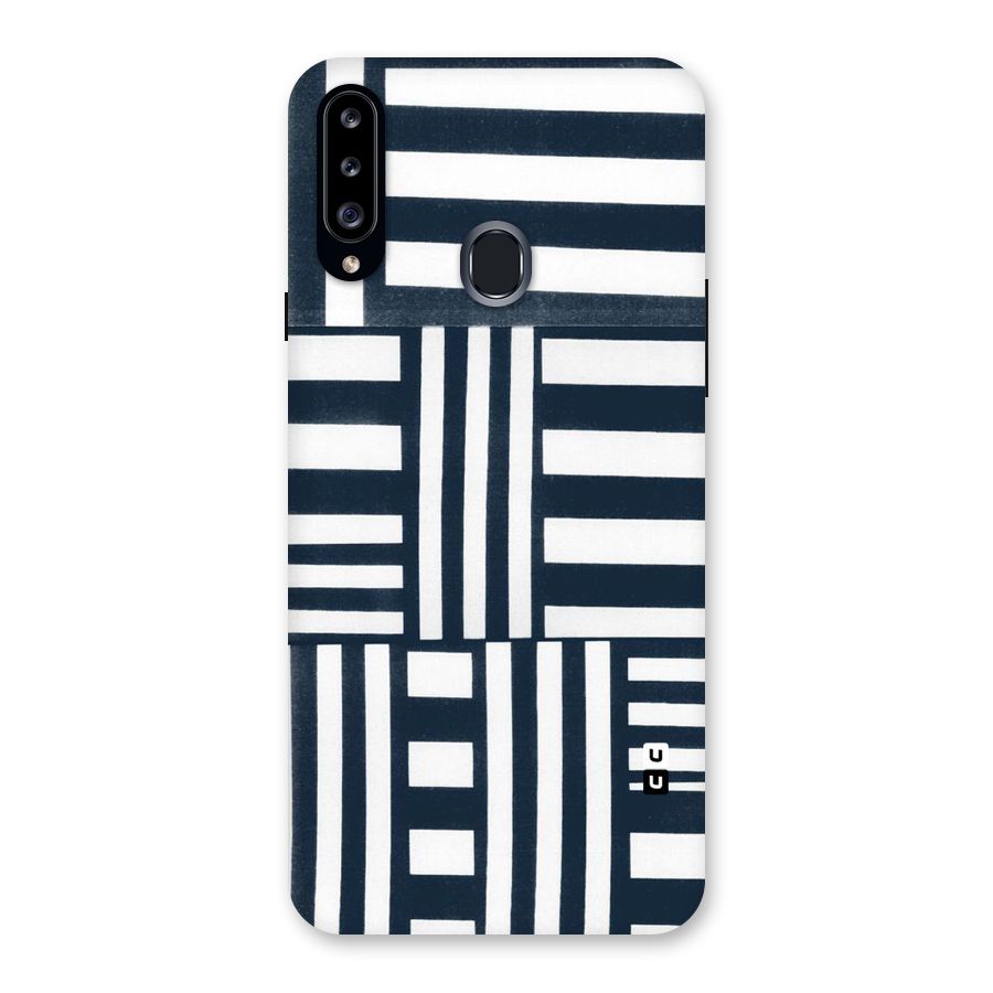 Square  Stripes Back Case for Samsung Galaxy A20s