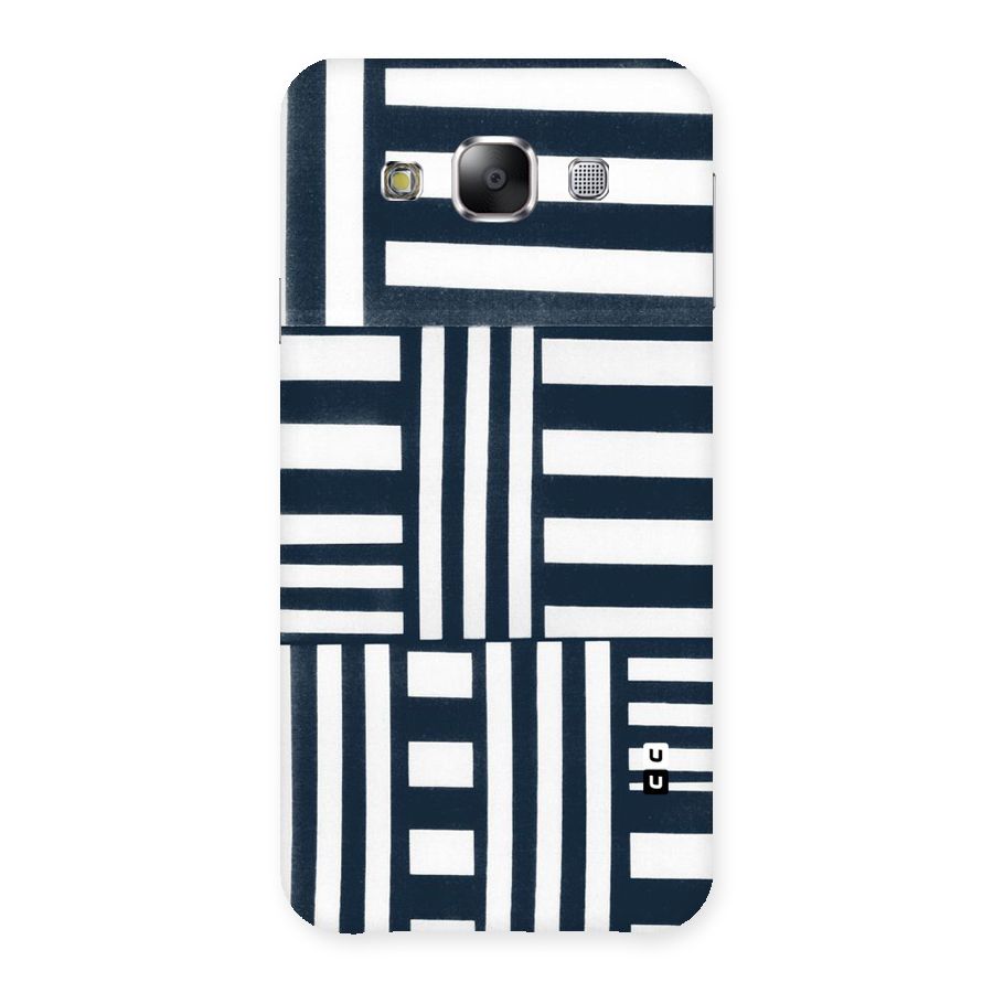 Square  Stripes Back Case for Samsung Galaxy E5