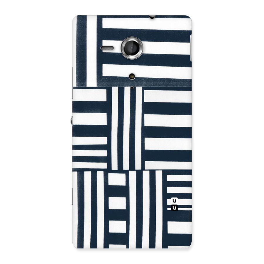 Square  Stripes Back Case for Sony Xperia SP