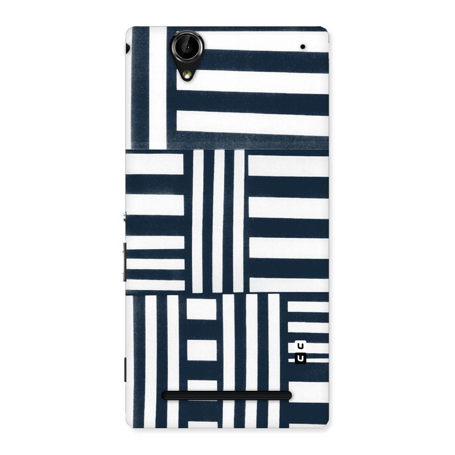 Square  Stripes Back Case for Sony Xperia T2