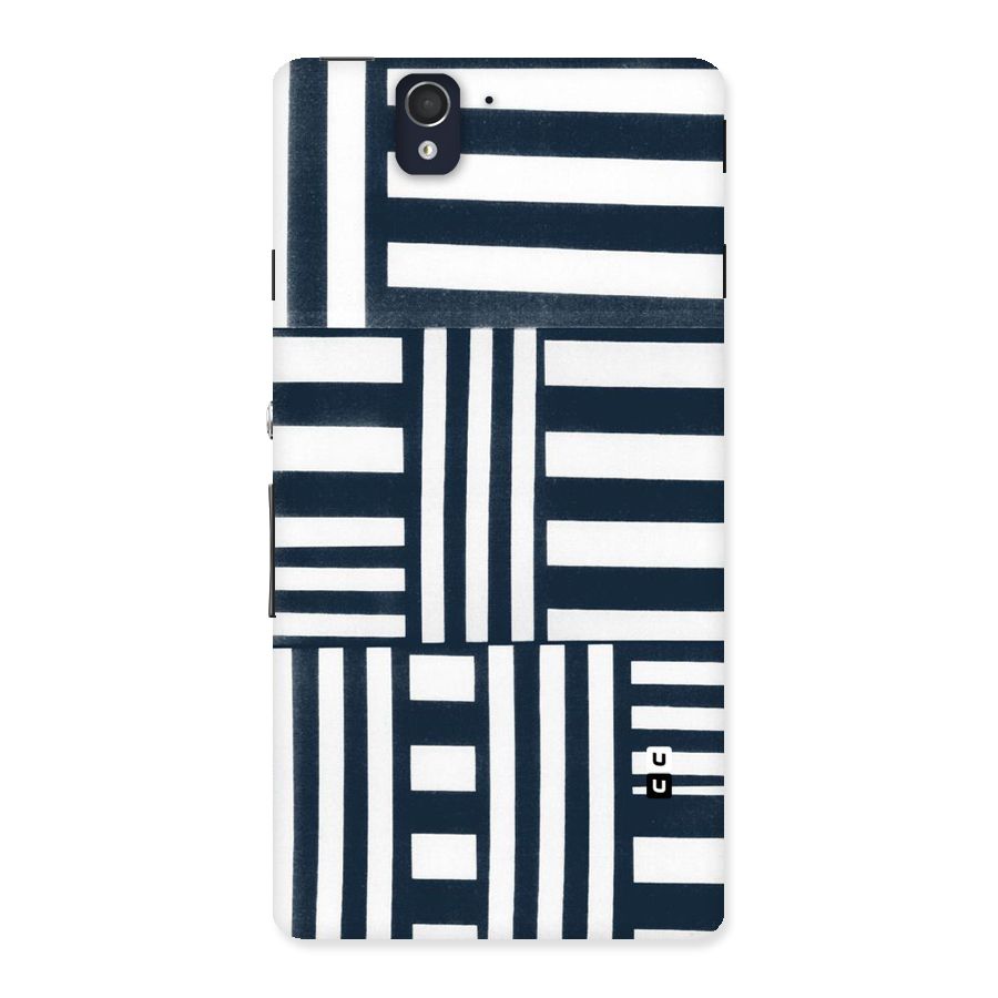 Square  Stripes Back Case for Sony Xperia Z