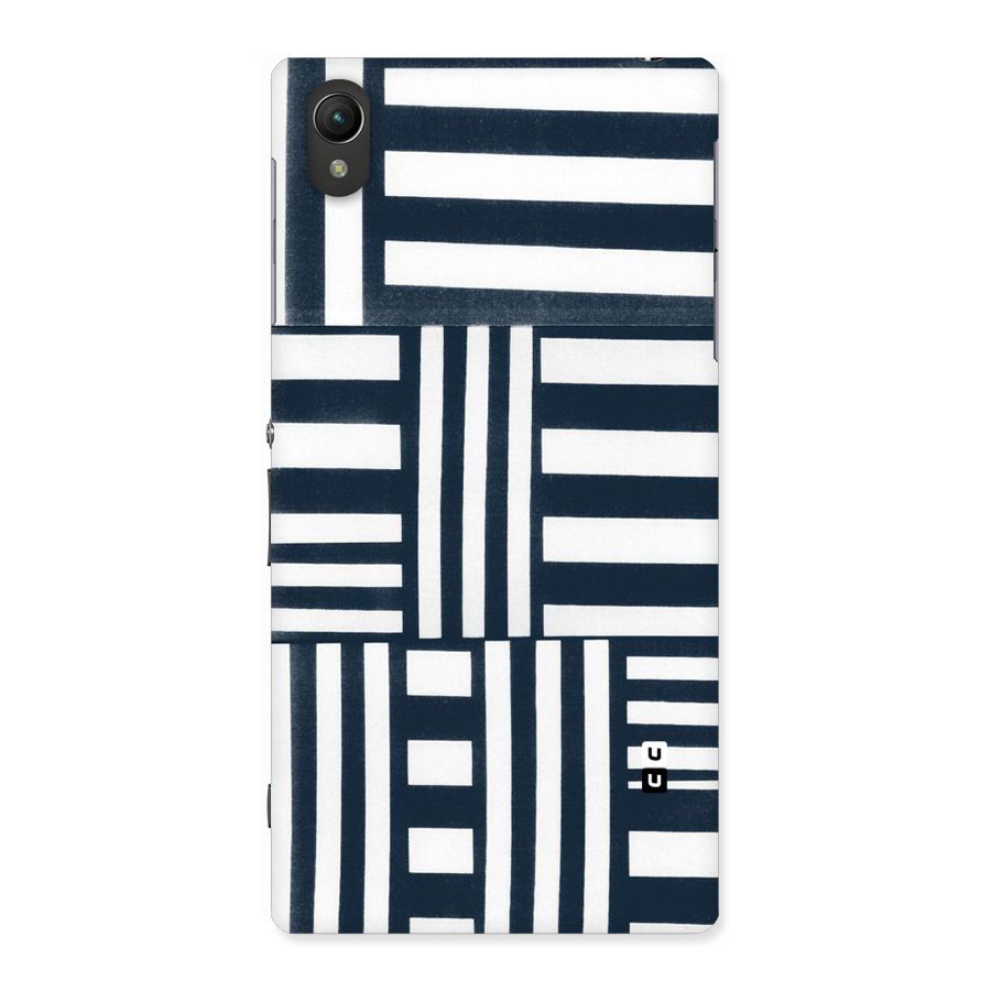 Square  Stripes Back Case for Sony Xperia Z1