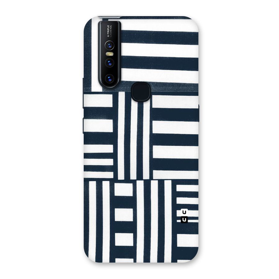Square  Stripes Back Case for Vivo V15