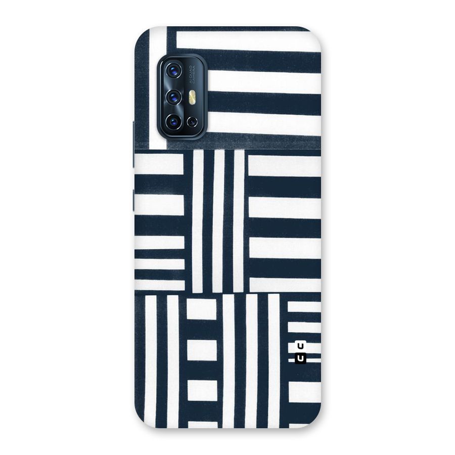 Square  Stripes Back Case for Vivo V17