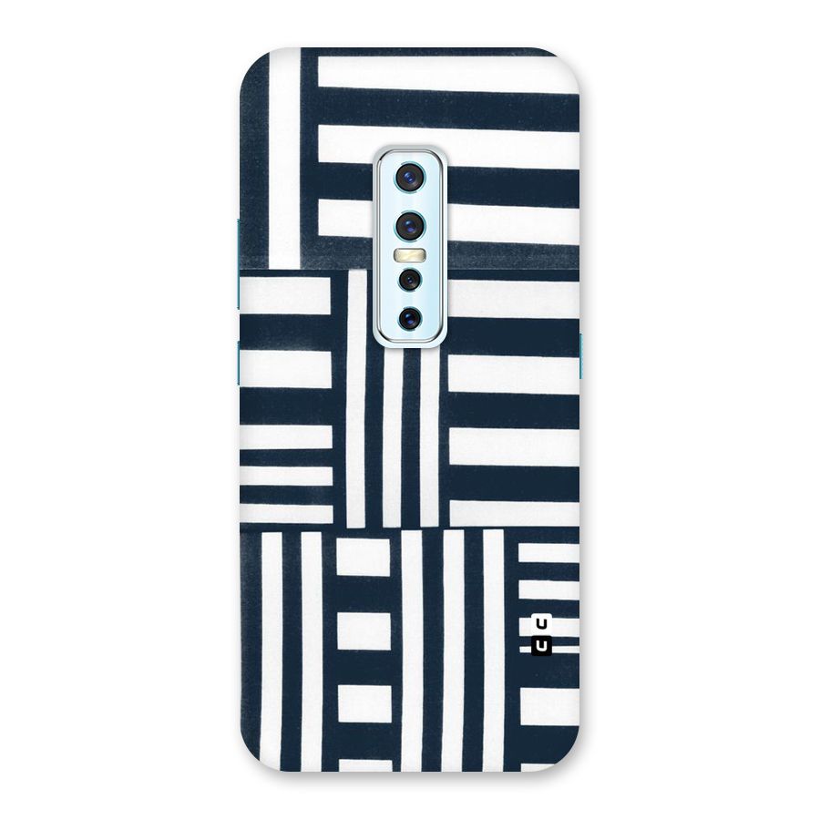 Square  Stripes Back Case for Vivo V17 Pro
