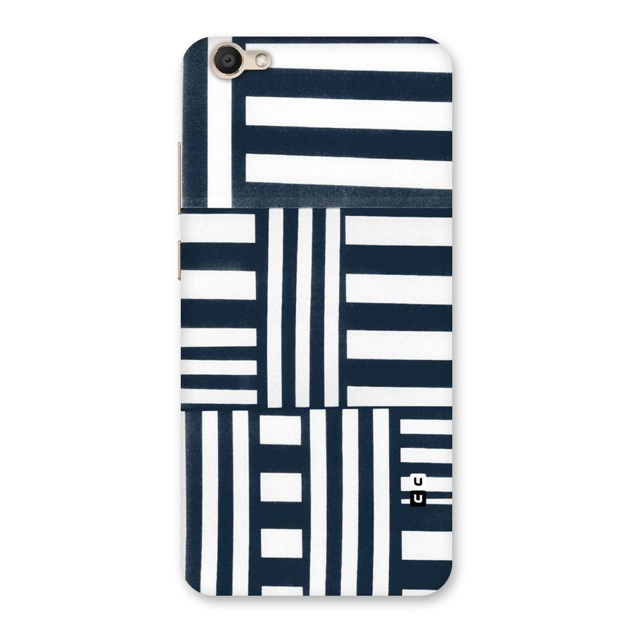 Square  Stripes Back Case for Vivo V5