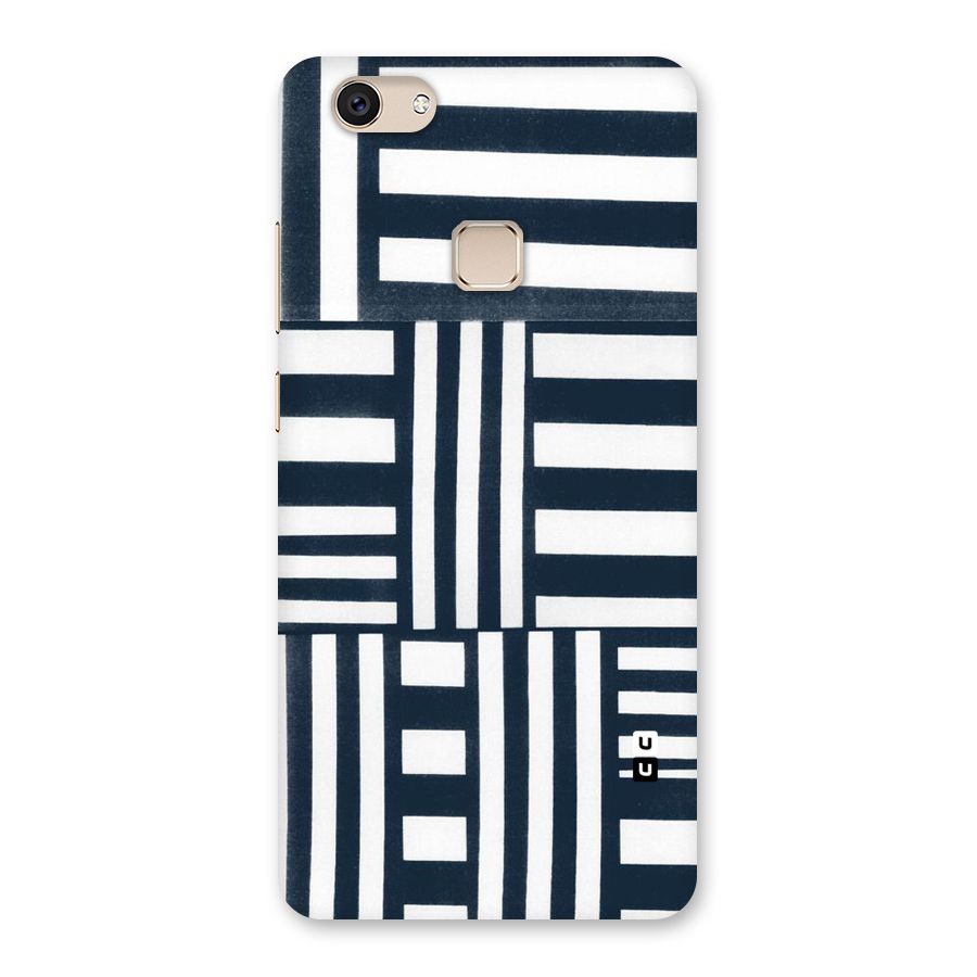Square  Stripes Back Case for Vivo V7