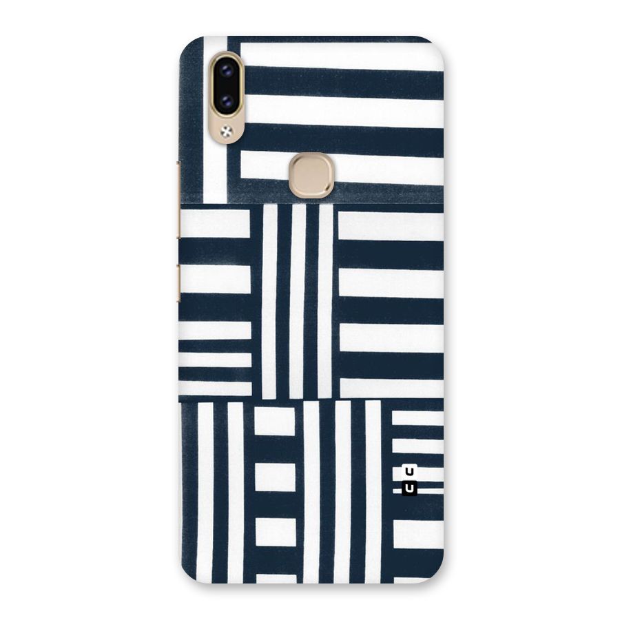 Square  Stripes Back Case for Vivo V9 Youth
