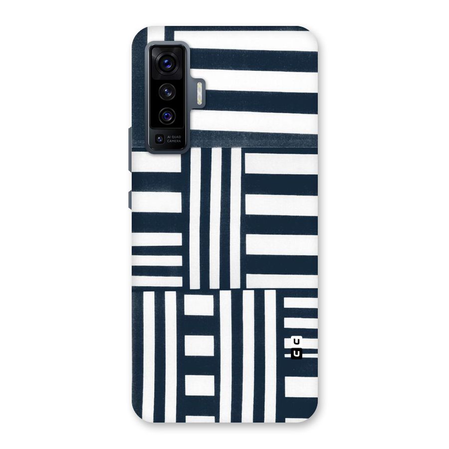 Square  Stripes Back Case for Vivo X50