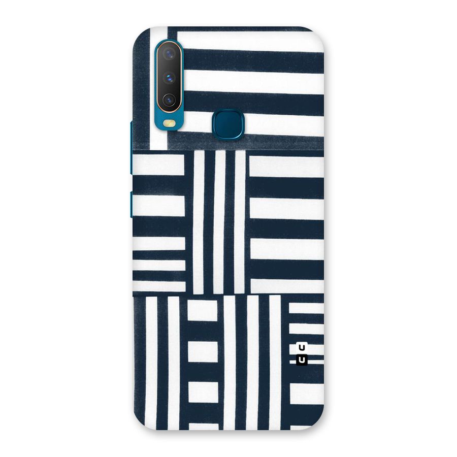 Square  Stripes Back Case for Vivo Y17