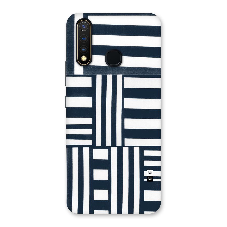 Square  Stripes Back Case for Vivo Y19