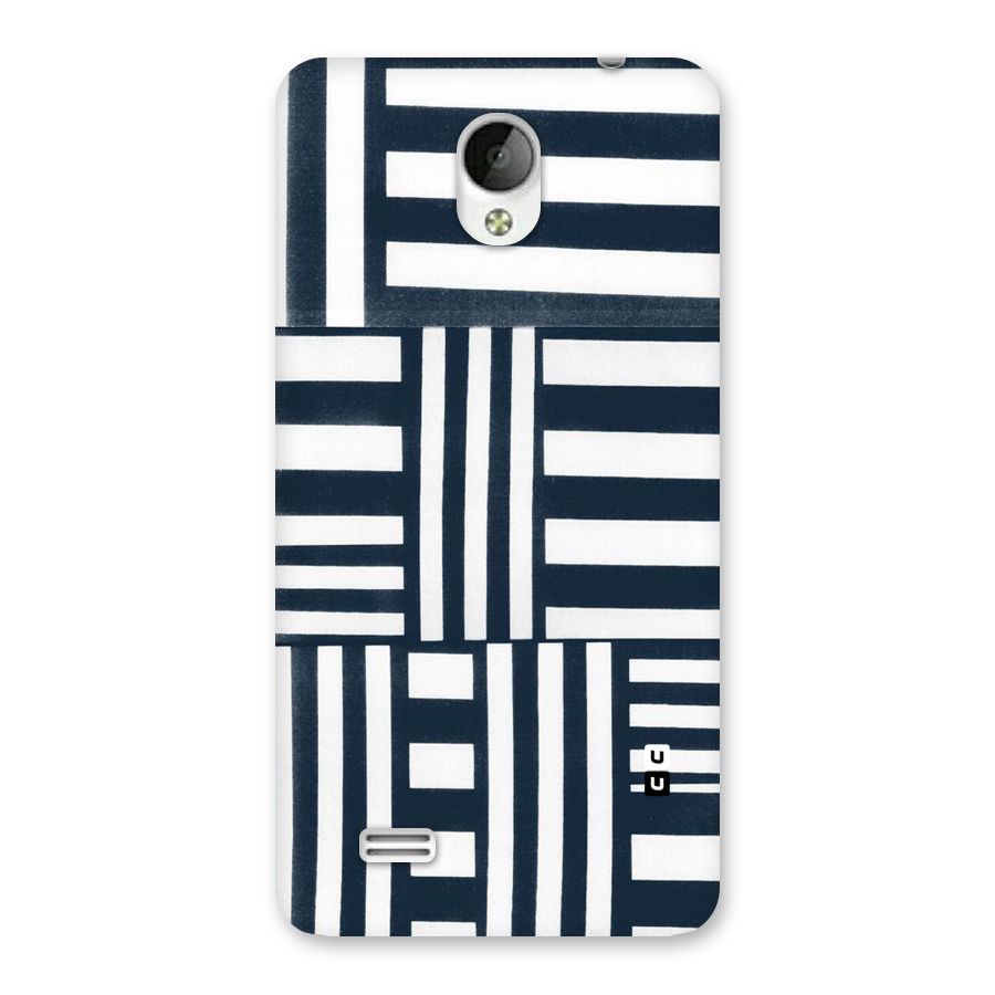 Square  Stripes Back Case for Vivo Y21