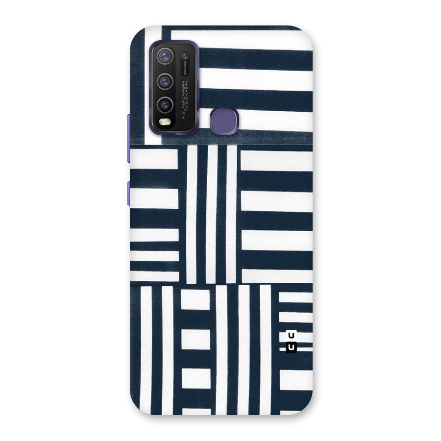 Square  Stripes Back Case for Vivo Y50