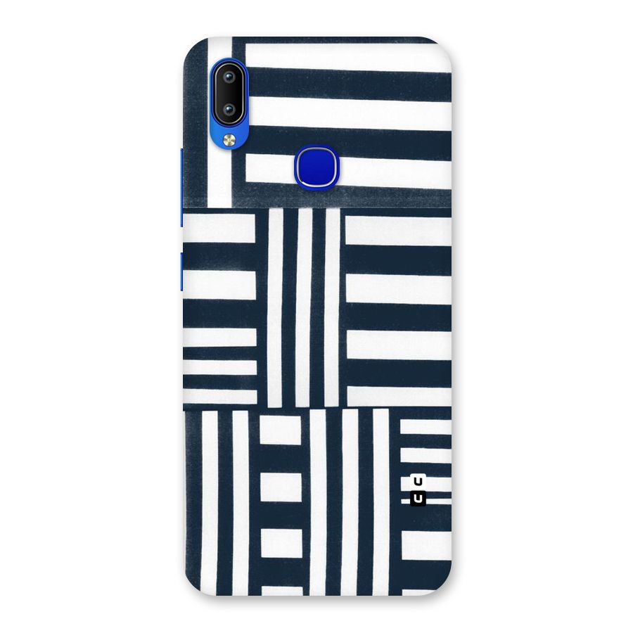 Square  Stripes Back Case for Vivo Y91