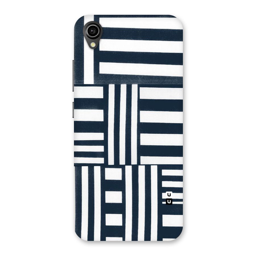 Square  Stripes Back Case for Vivo Y91i