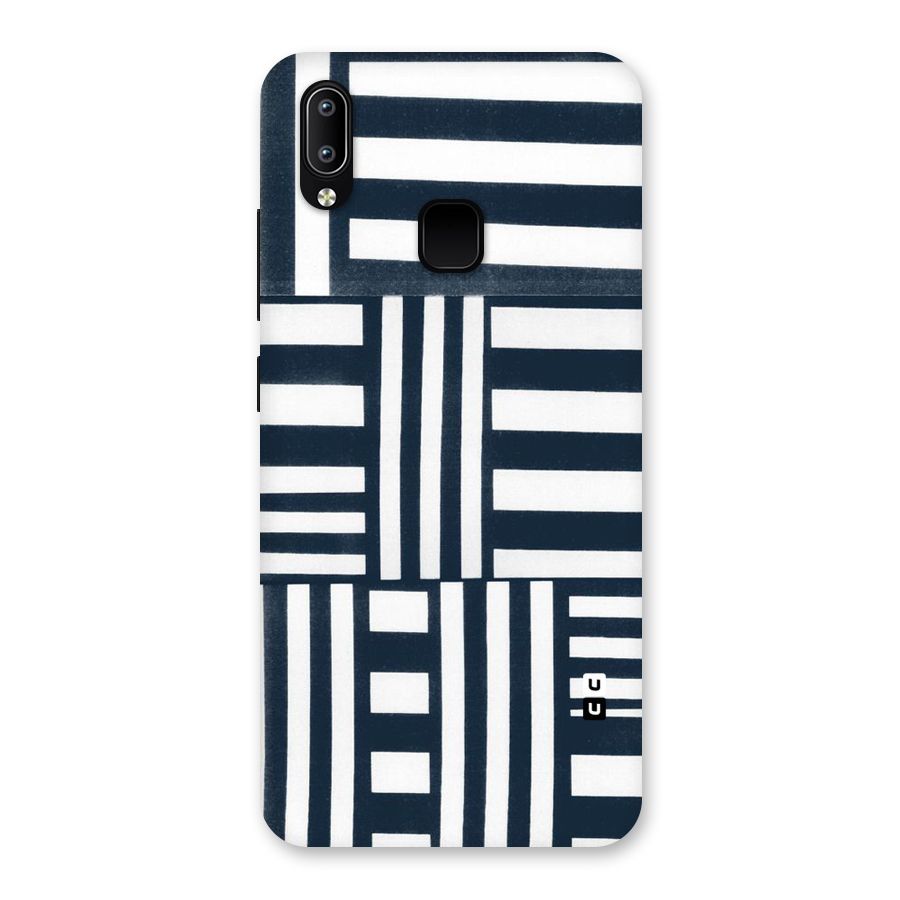 Square  Stripes Back Case for Vivo Y93