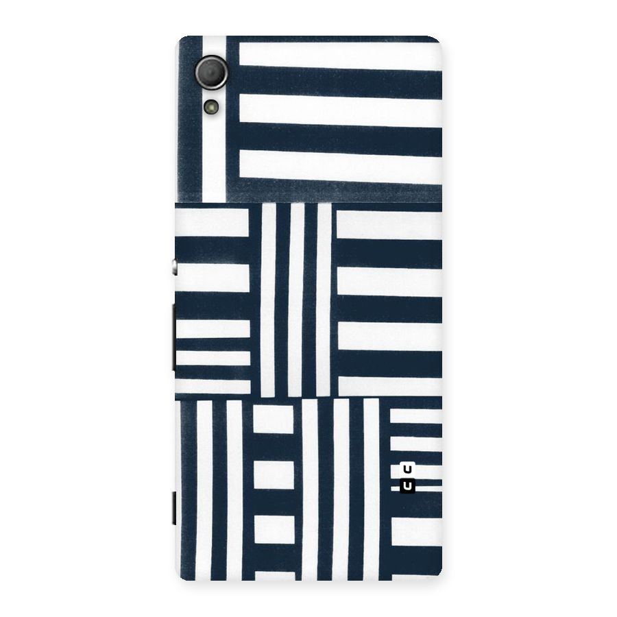 Square  Stripes Back Case for Xperia Z4