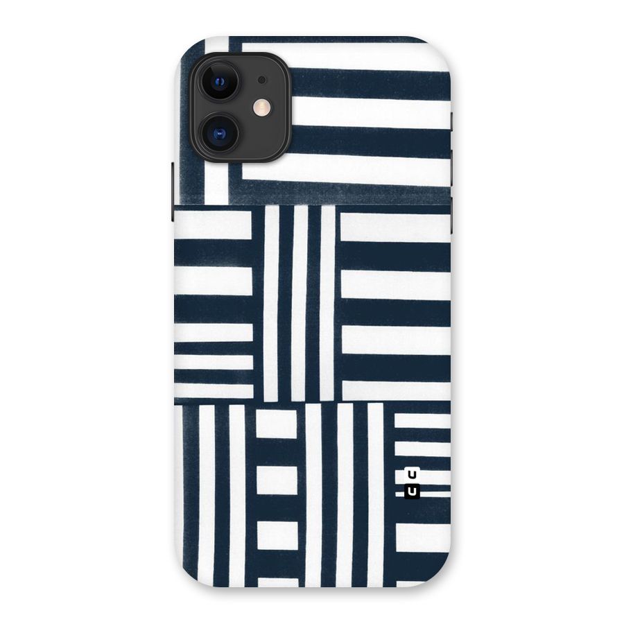Square  Stripes Back Case for iPhone 11
