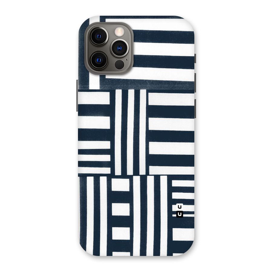 Square  Stripes Back Case for iPhone 12 Pro