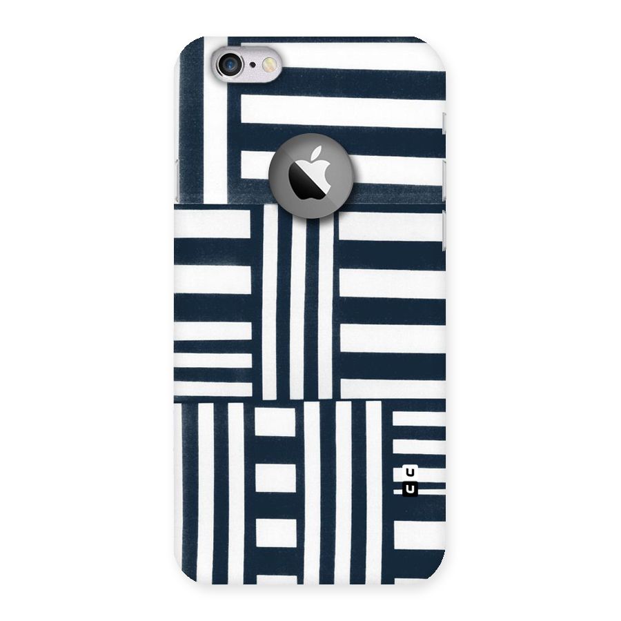 Square  Stripes Back Case for iPhone 6 Logo Cut