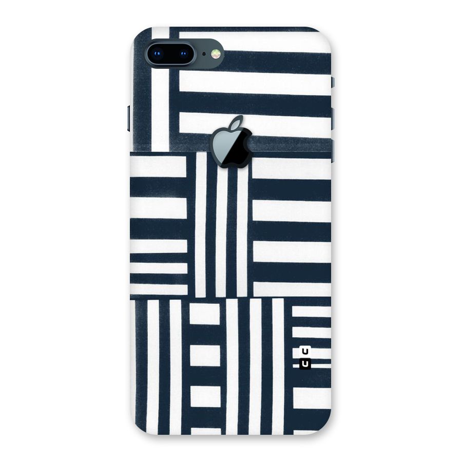 Square  Stripes Back Case for iPhone 7 Plus Apple Cut