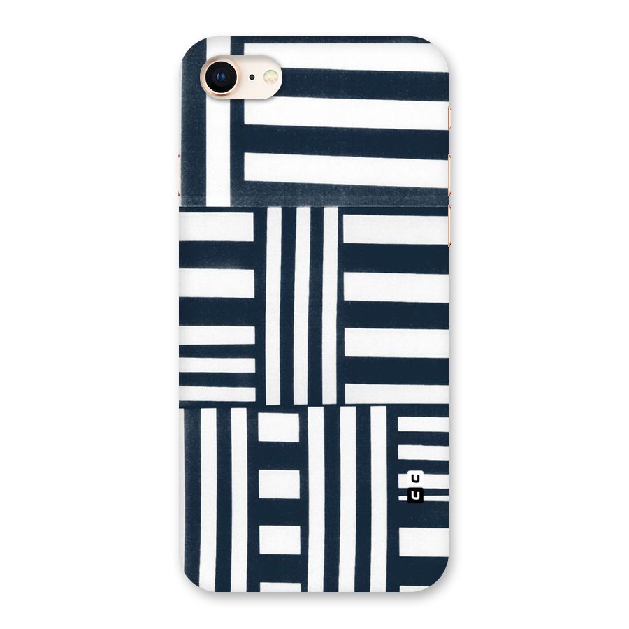 Square  Stripes Back Case for iPhone 8