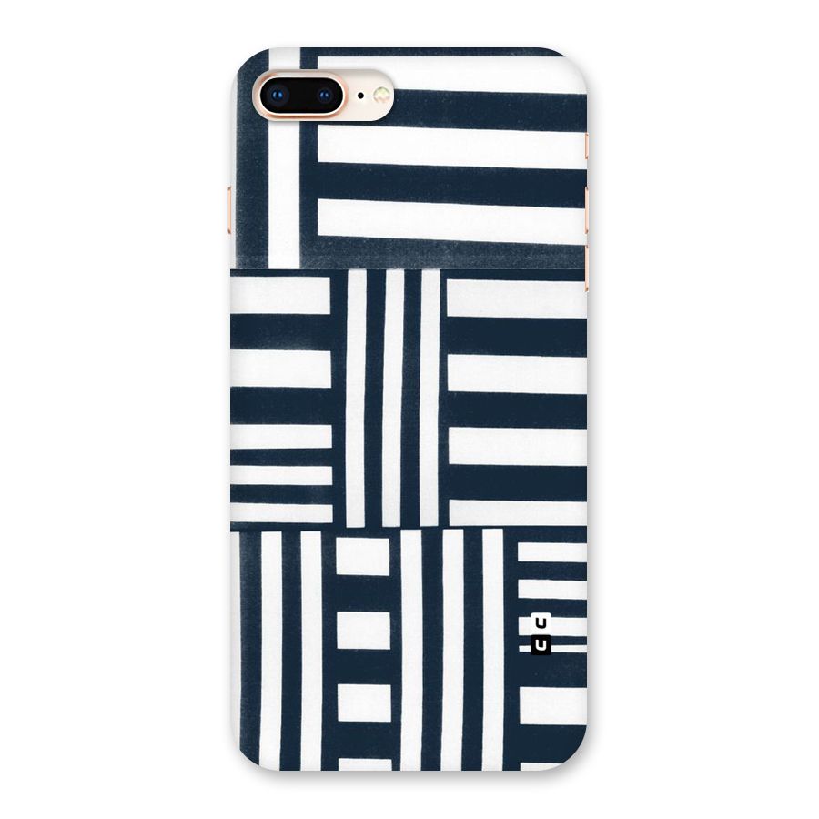 Square  Stripes Back Case for iPhone 8 Plus