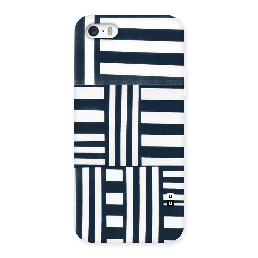 Square  Stripes Back Case for iPhone SE