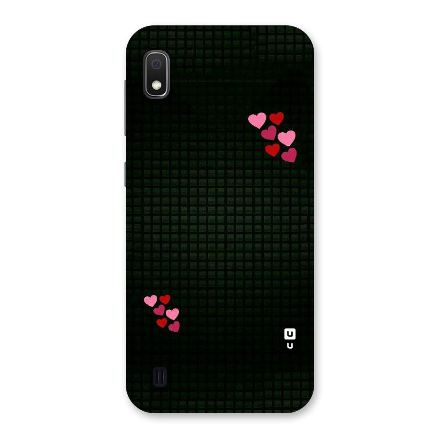 Square and Hearts Back Case for Galaxy A10