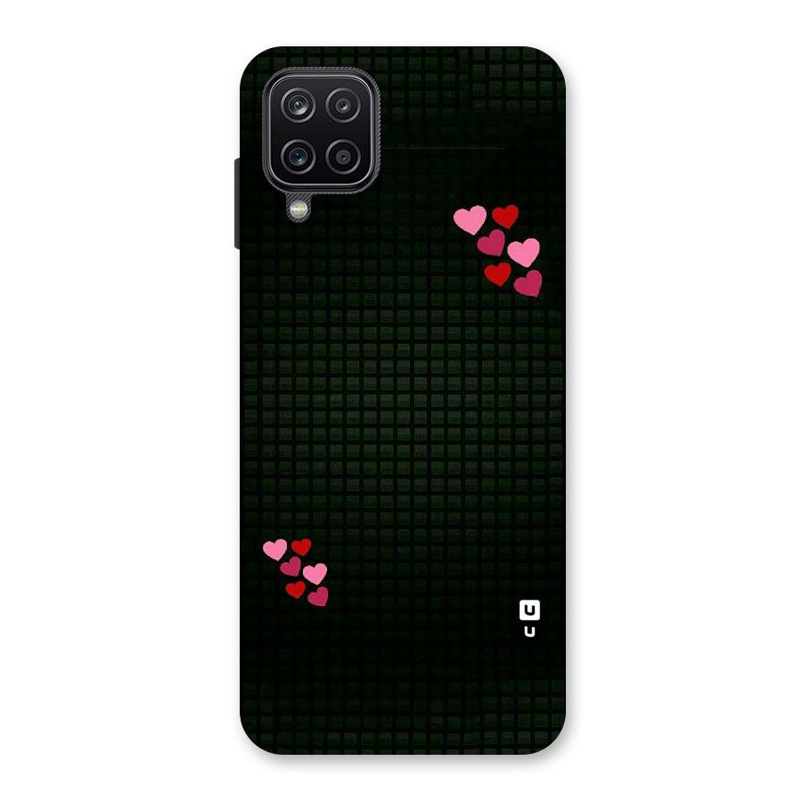 Square and Hearts Back Case for Galaxy A12