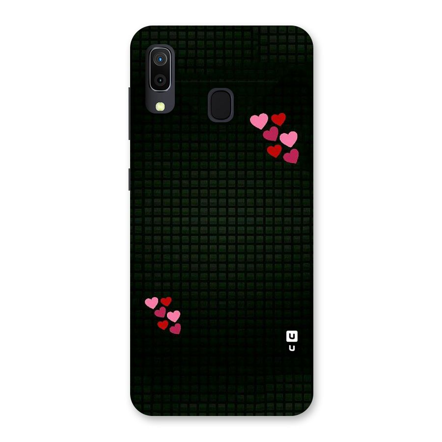 Square and Hearts Back Case for Galaxy A30
