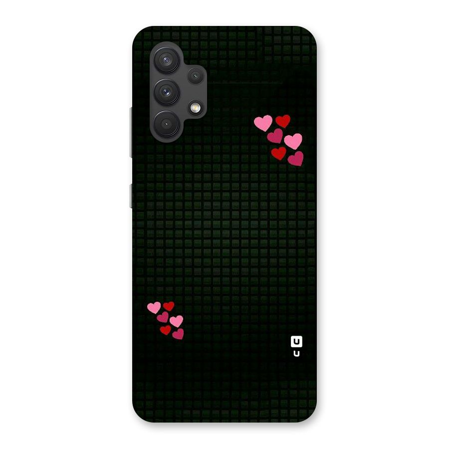 Square and Hearts Back Case for Galaxy A32