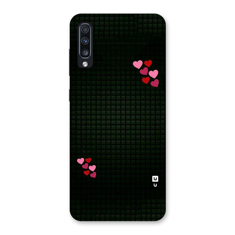 Square and Hearts Back Case for Galaxy A70s