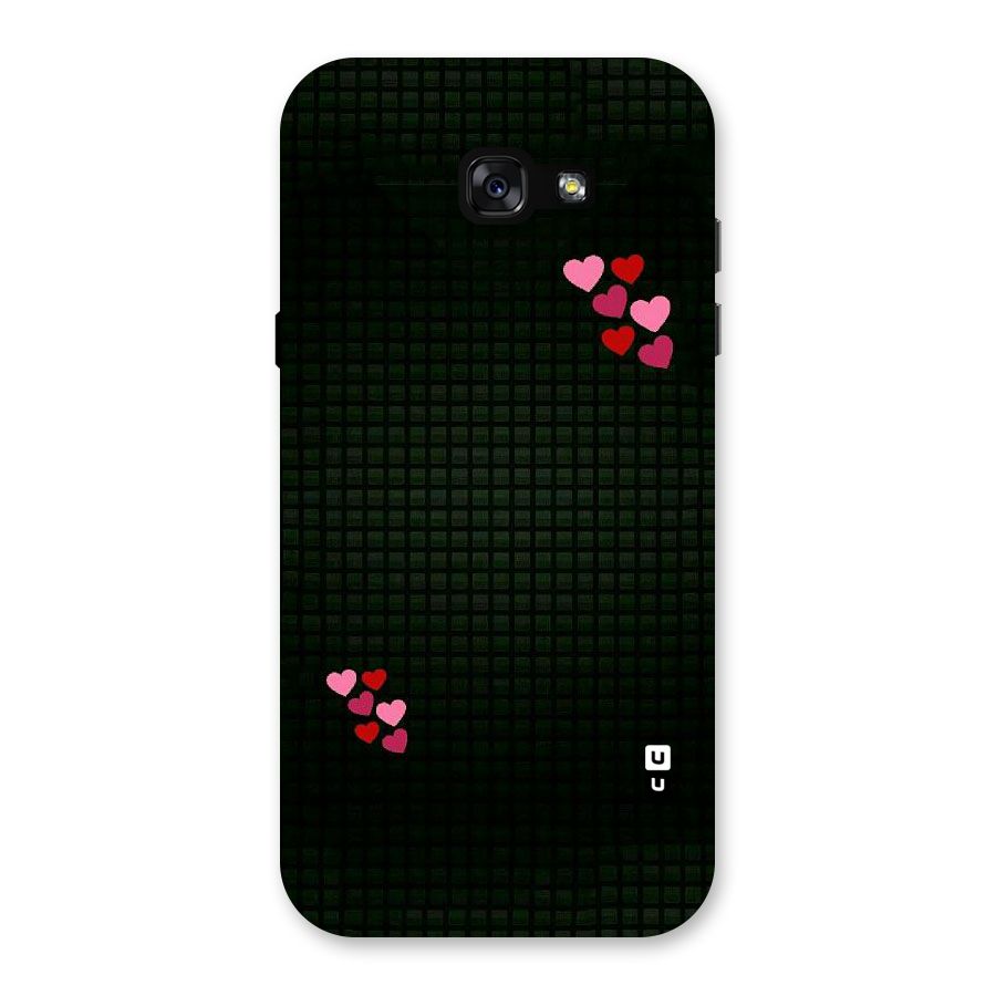 Square and Hearts Back Case for Galaxy A7 (2017)
