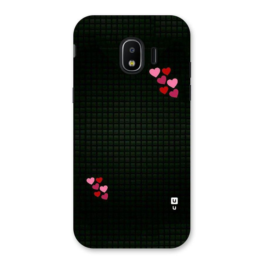 Square and Hearts Back Case for Galaxy J2 Pro 2018