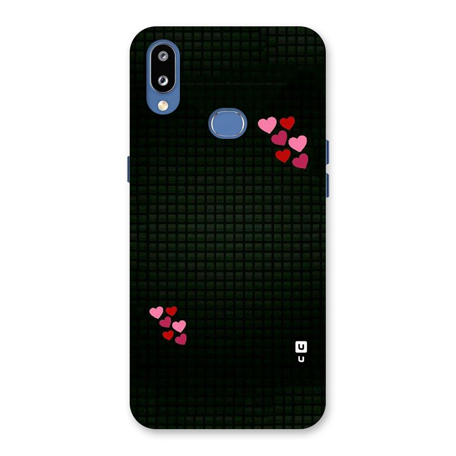 Square and Hearts Back Case for Galaxy M01s