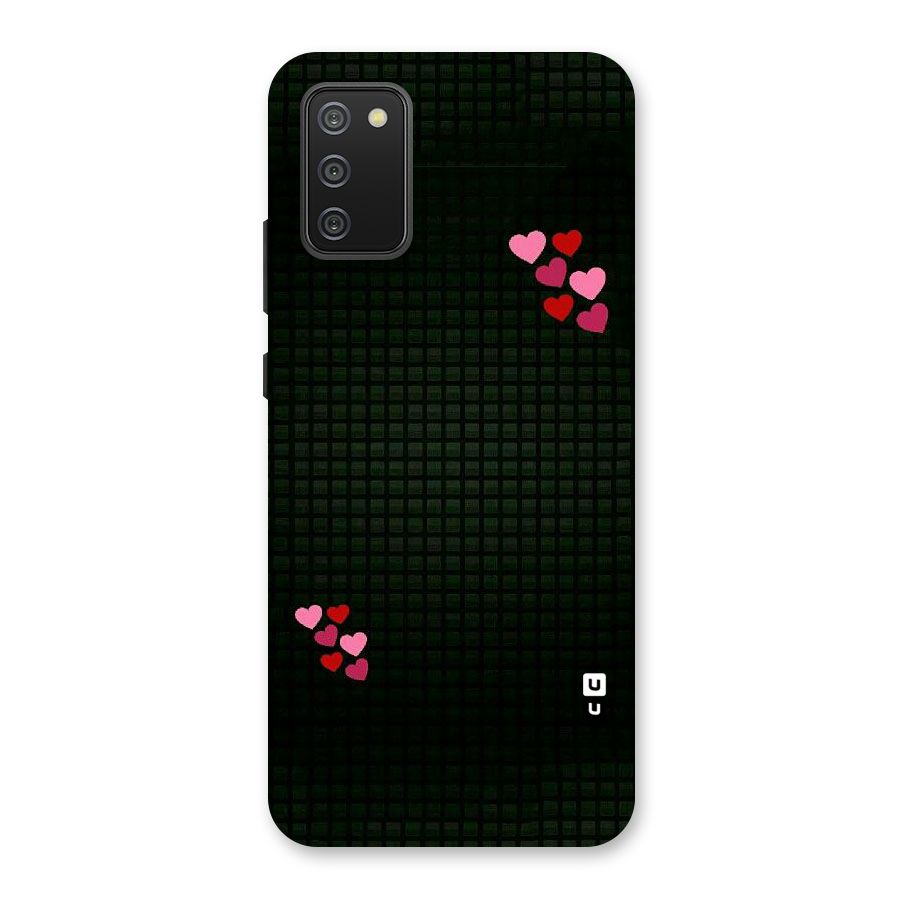 Square and Hearts Back Case for Galaxy M02s